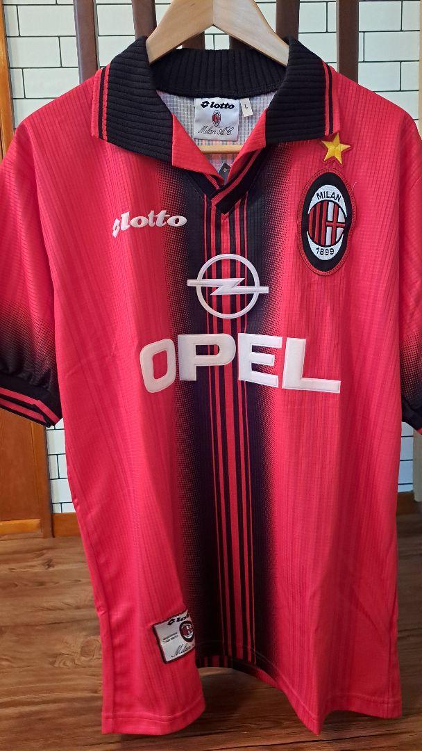 【激レア】ACミラン 1997/1998 ユニフォーム ロット #10 1997-98 AC Milan Home L/S Shirt - 9/10 - (XL.Boys)