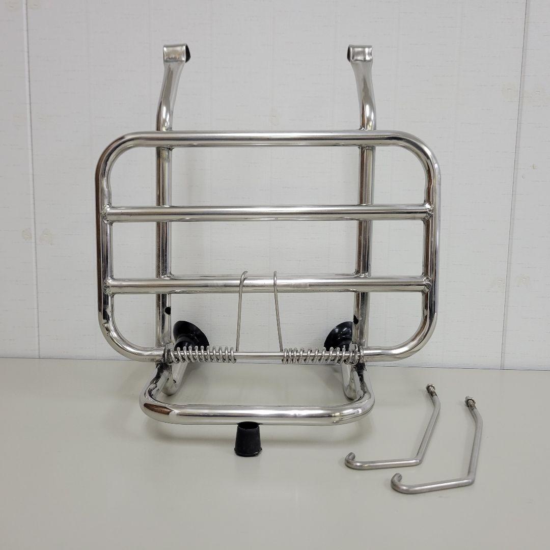 ベスパ　ラージ用 フロントキャリア アンティーク仕様 vespa p px Amazon | フロントキャリア メッキ F.A.ITALIA Vespa PX/P, 50S