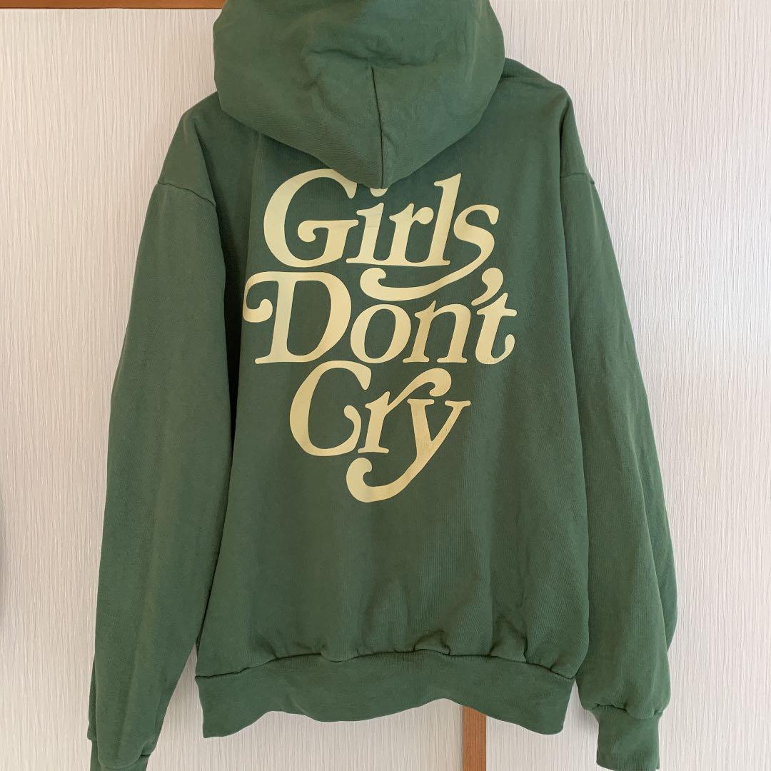 サ【美品】Girls Don't Cry 伊勢丹限定 ブラウンパーカー M girls don't cry パーカー M（girls don't cry パーカー