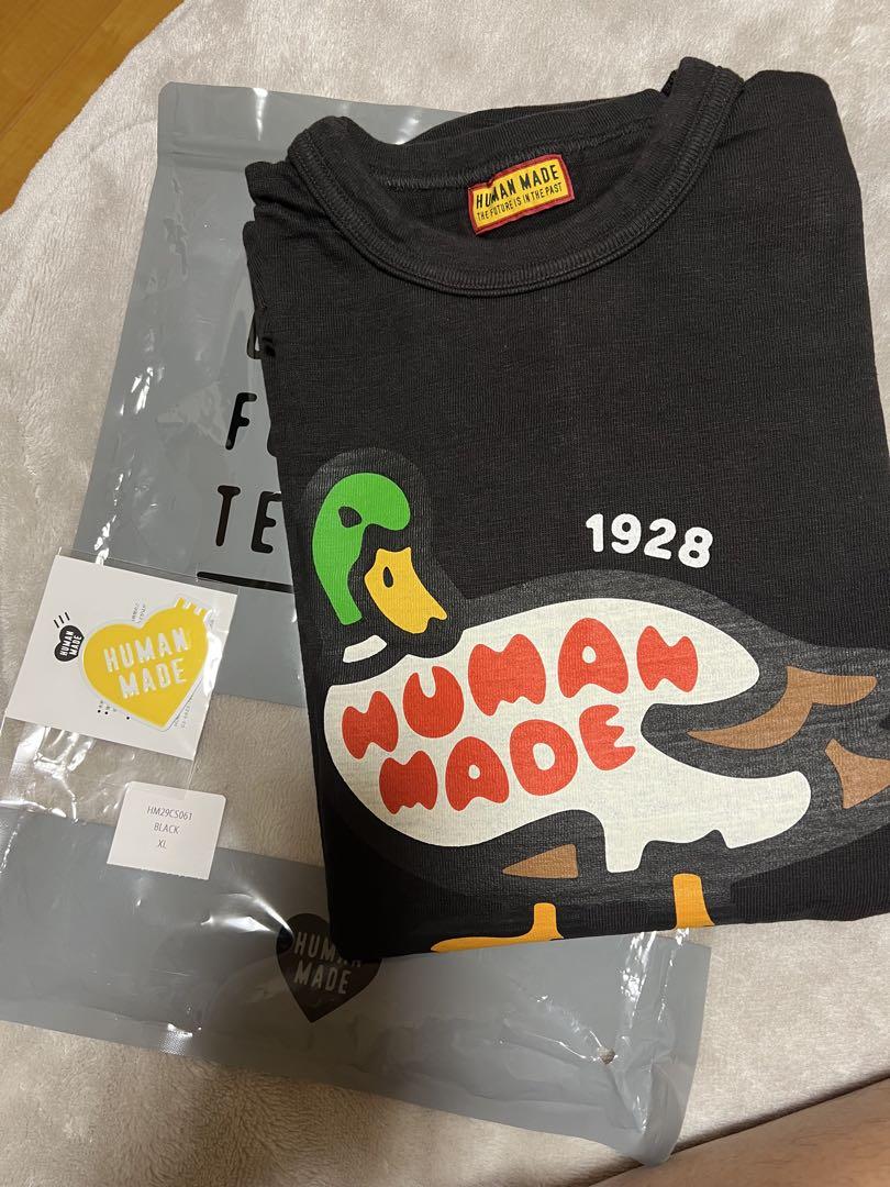 【HUMAN MADEヒューマンメイド】漫画のアヒルのTシャツ HUMAN MADE アヒルプリント Tシャツ ブラック サイズM - メルカリ