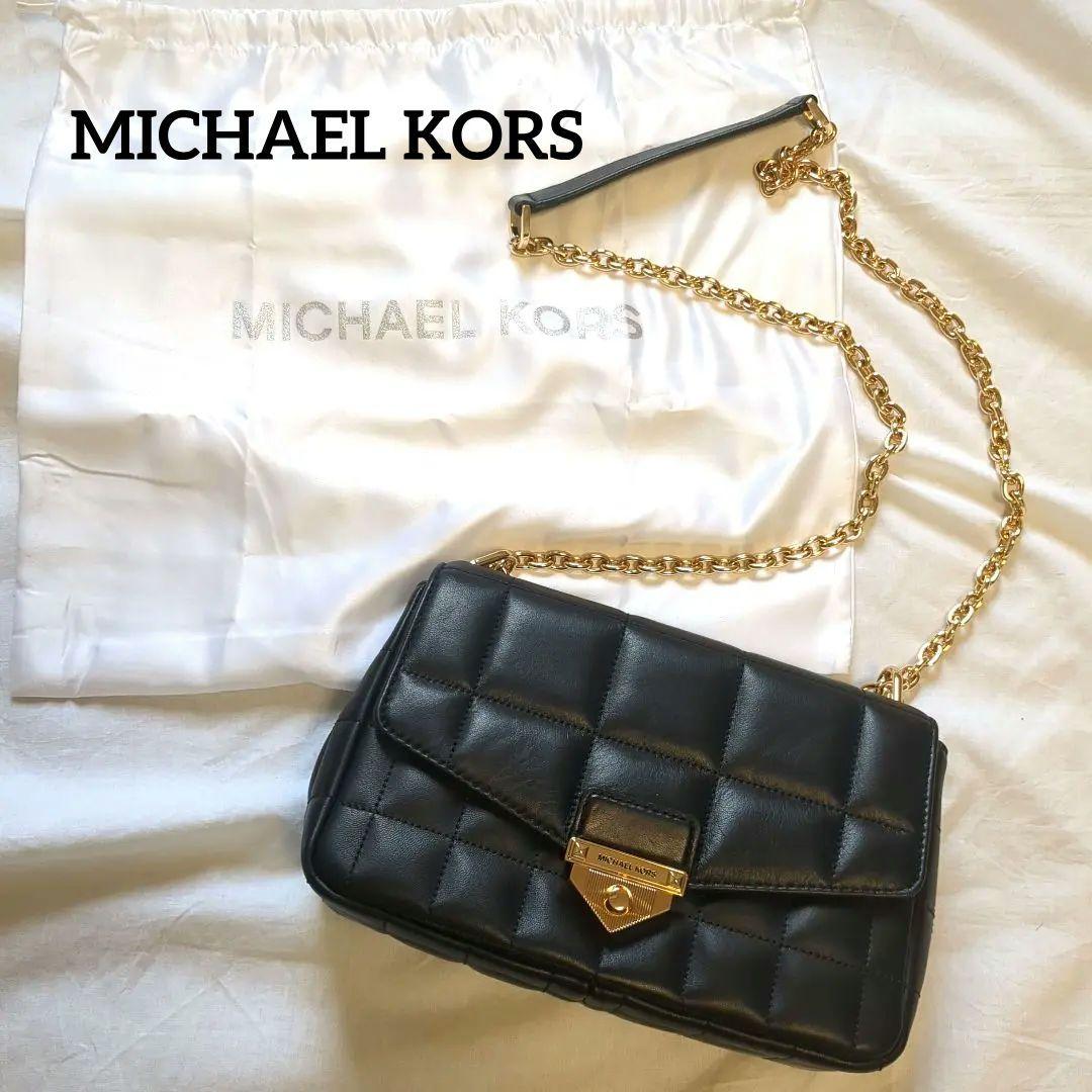 MICHAEL KORS ブラック ショルダーバッグ　キルティング　チェーン Amazon | [Michael Kors] [マイケルコース] バッグ ショルダー
