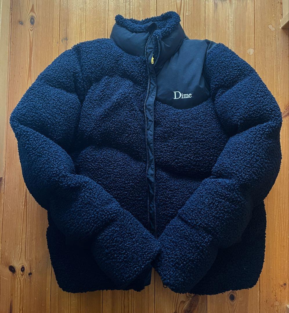 Dimeダウンジャケット Sherpa Puffer Jacket S ネイビー（Dime