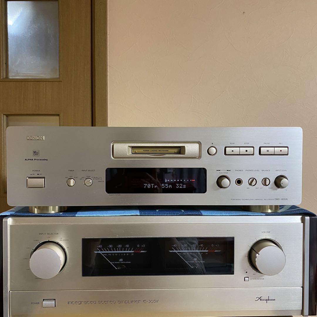DENON DMD-1800AL MDデッキ 再生確認済み（DENON MD-1800AL MD