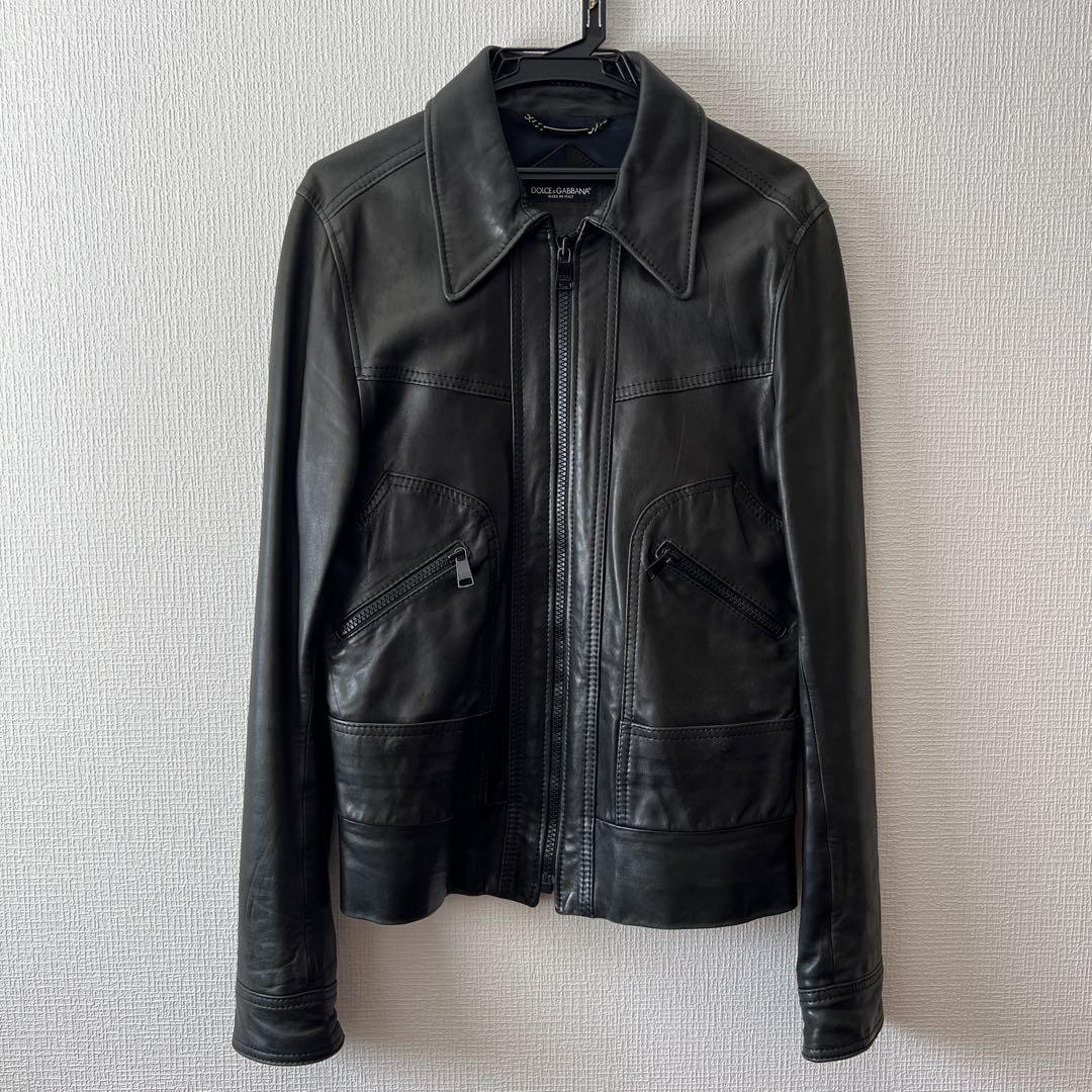 Dolce & Gabbana ブラックレザージャケット Leather jacket in Black for Men | Dolce&Gabbana® US