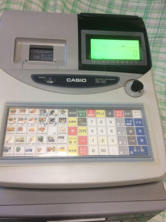 TK110カシオレジスター 美品 （カシオ 電子レジスター TK-110