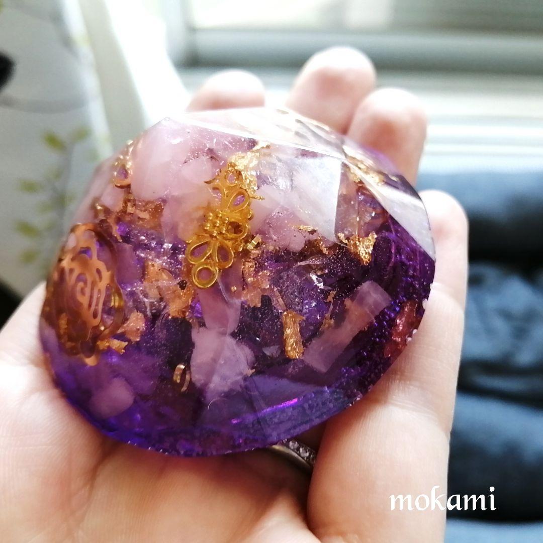 大きなお花型❀JEWELRY⭐オルゴナイト⭐十六夜♡美月✨さま♥️おまとめ専用 18蓮の宝珠のオルゴナイト～ その他アート Angel Heart Crystal