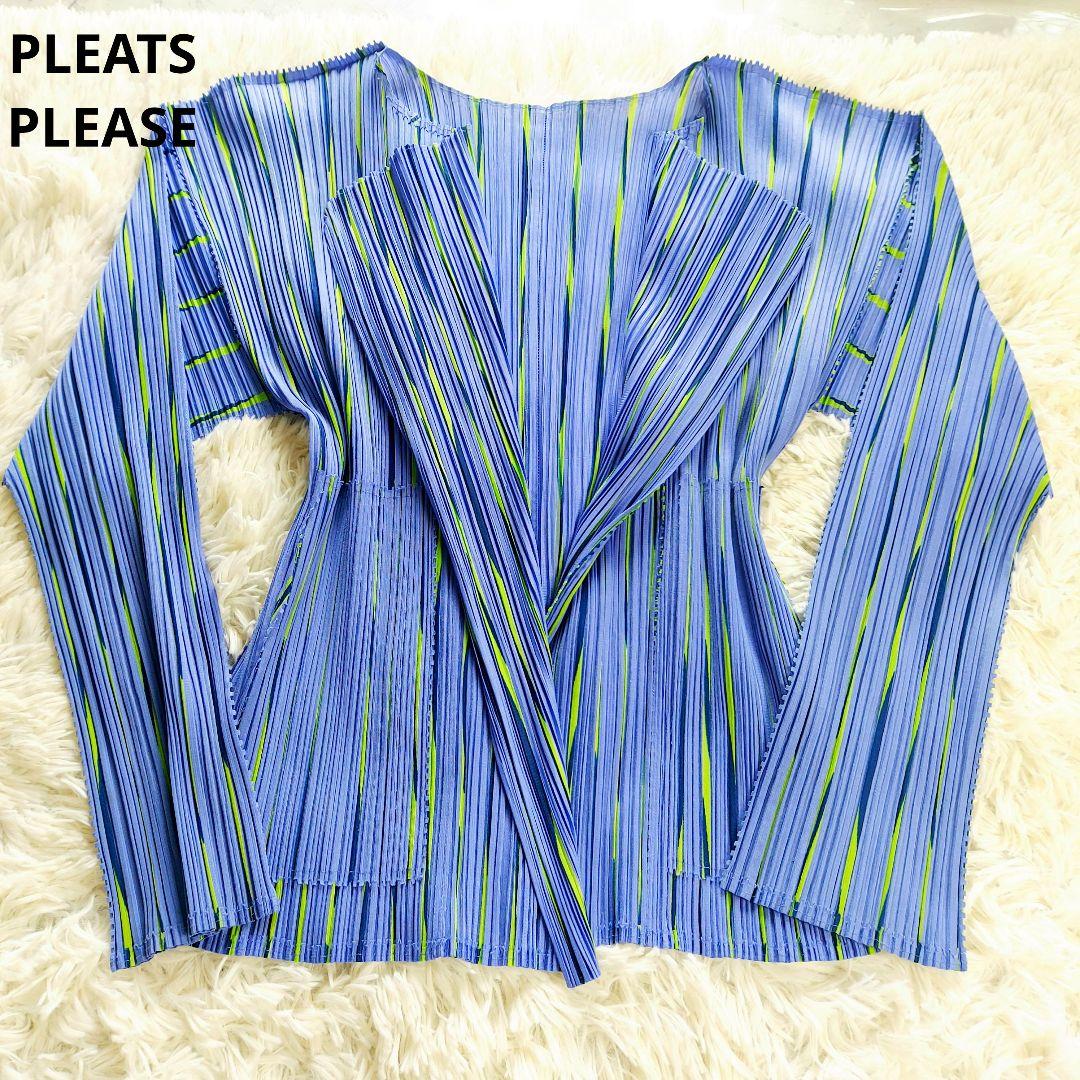 プリーツプリーズ 長袖カーディガン PLEATS PLEASE(プリーツプリーズ) カーディガン サイズ4 XL