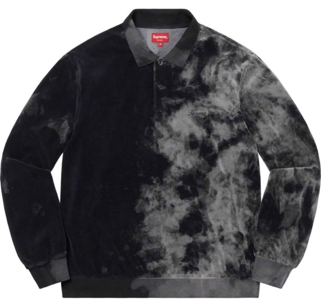 トップス supreme bleached velour l/s polo Supreme Bleached Velour L S Polo (SS21) - $118