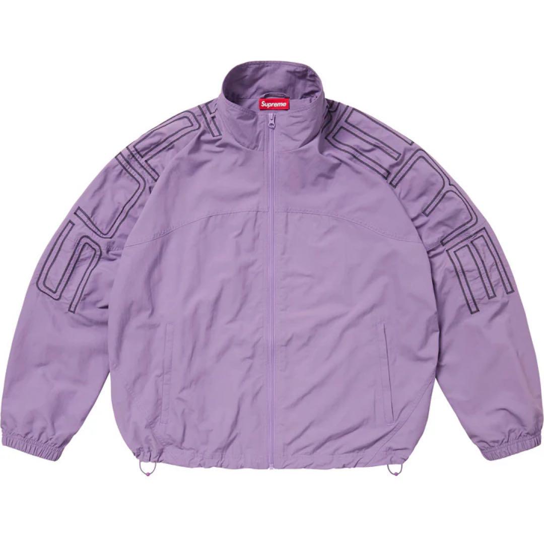 Spellout Embroidered Track Jacket M（Supreme Spellout