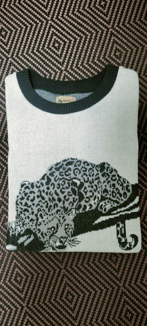 GROOVIN HIGH ピューマ柄 ニット M THE GROOVIN HIGH（グルービンハイ）VINTAGE 50's STYLE SUMMER
