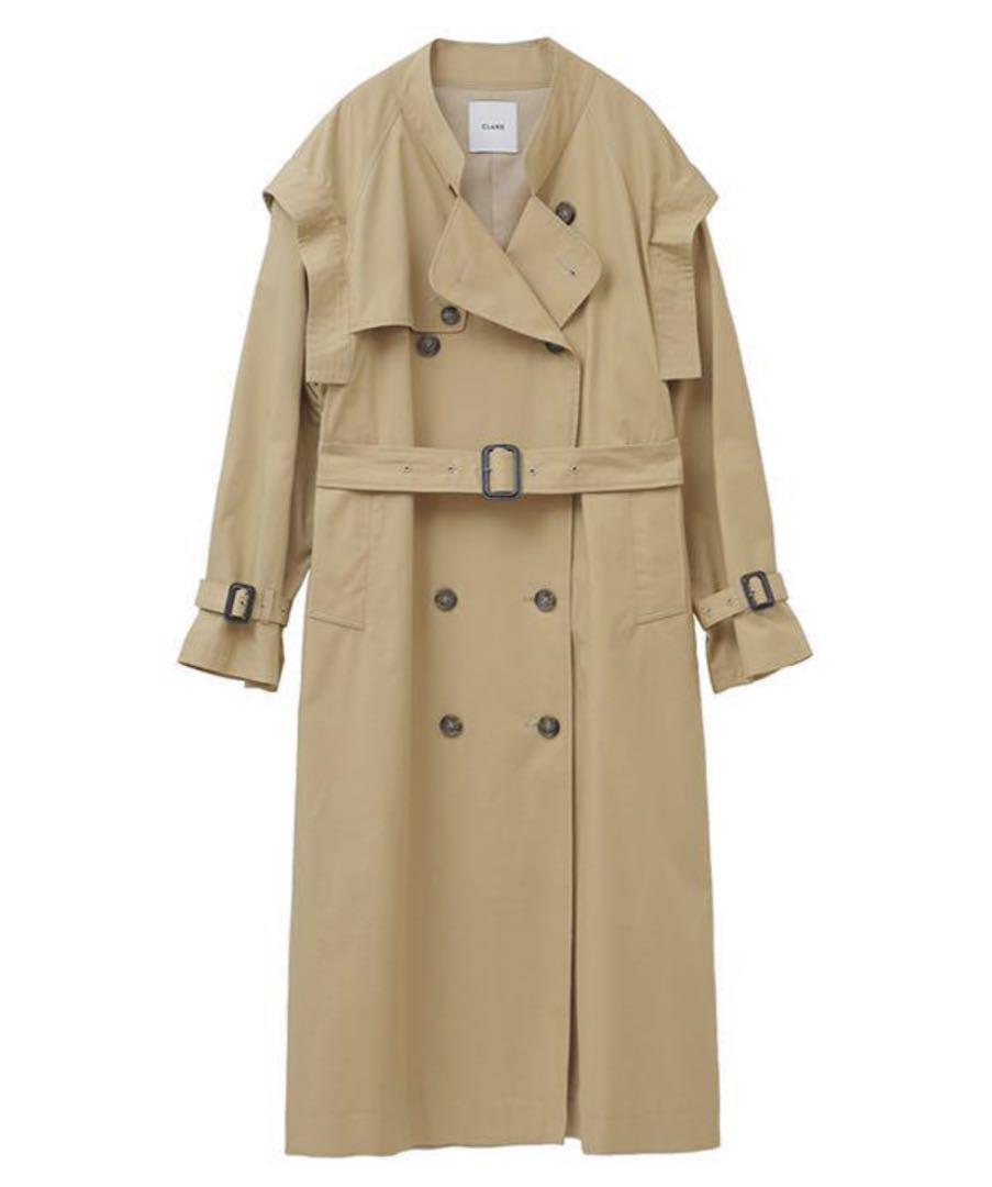 ジャケット・アウター CLANE 2WAY SQUARE SLEEVE CLANE 2WAY SQUARE SLEEVE TRENCH COAT
