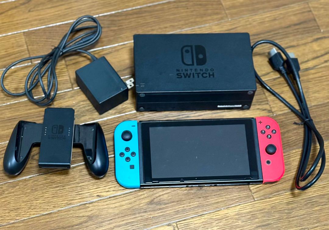 Nintendo Switch (初期)　その他おまけ New Nintendo Switch Console Grey 任天堂 電池持續時間加長版