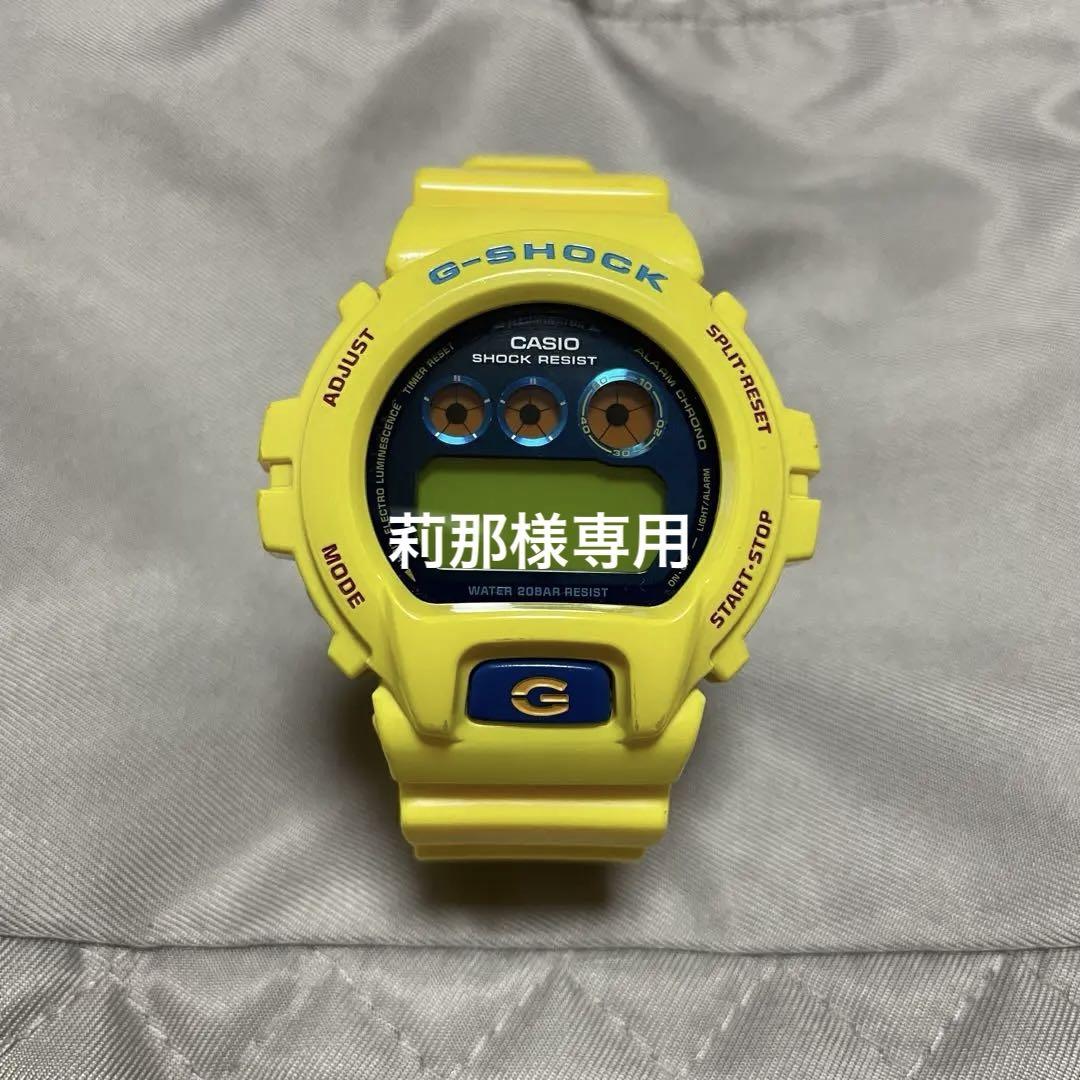 G-SHOCK DW-6900PL-9JF イエロー Casio G-Shock Yellow with White Accent Men's Watch DW
