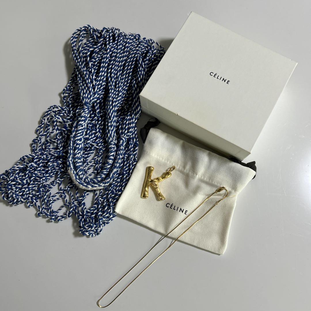 希少セリーヌ イニシャルネックレス K （CELINE（ネックレス