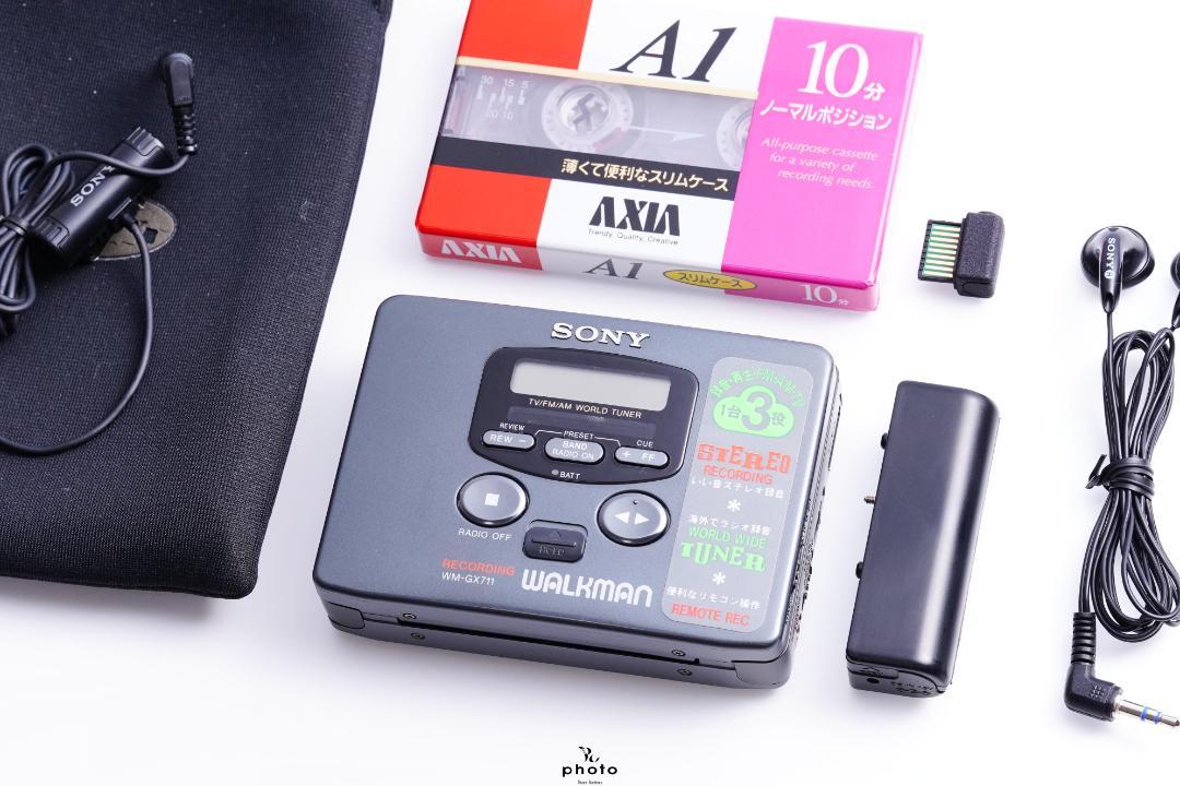 SONY WALKMAN ラジオ 録再機 カセットウォークマン WM-GX77 Yahoo!オークション -「gx-77」(ポータブルプレーヤー