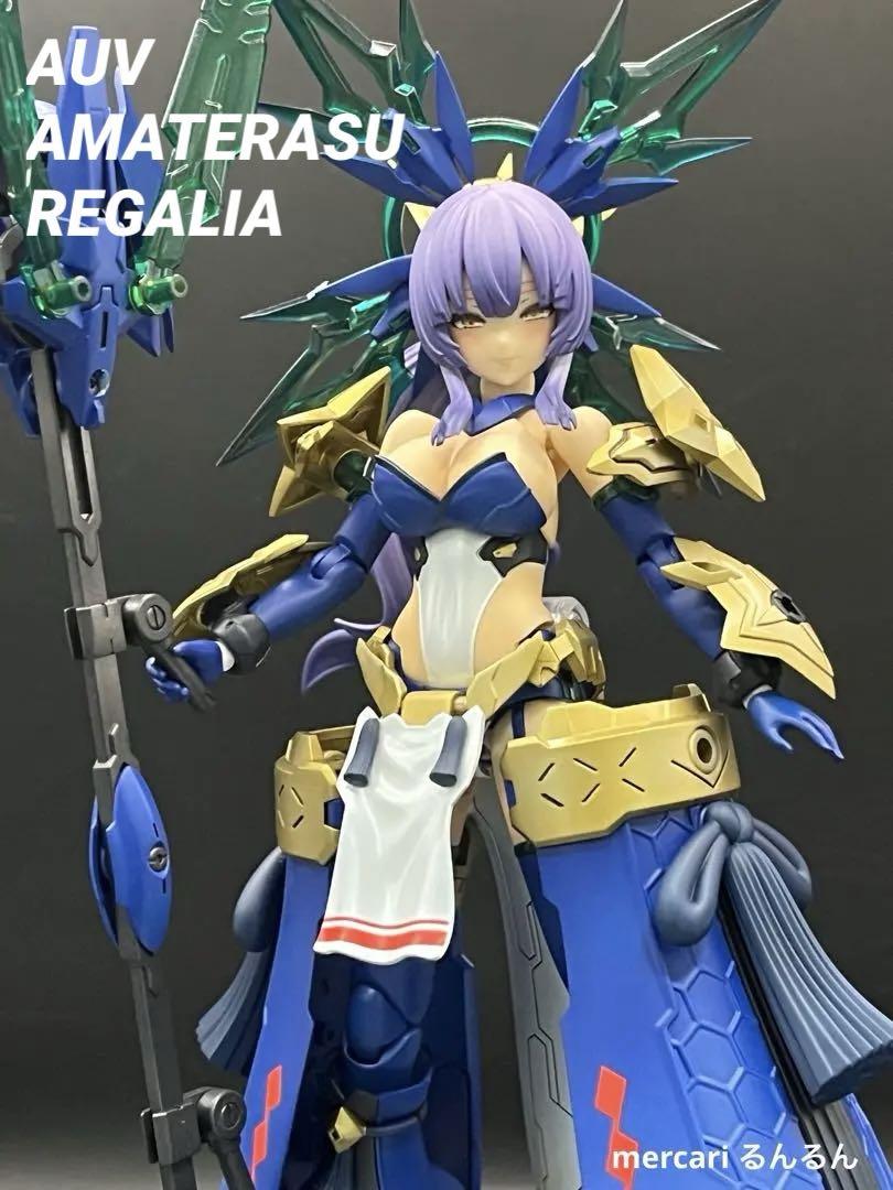 皇巫 アマテラス レガリア スサノヲ蒼炎カラーver塗装完成品