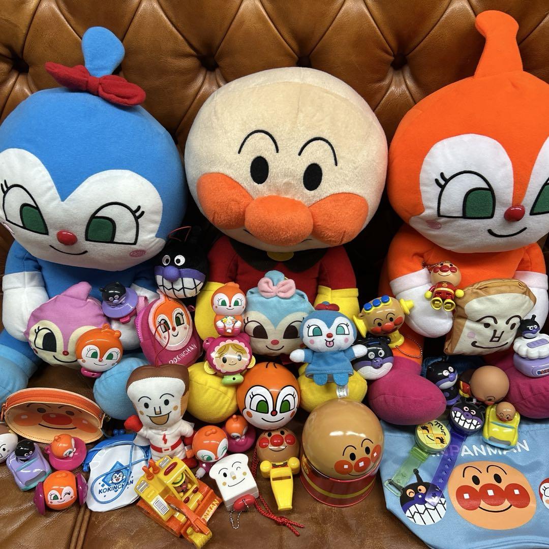 アンパンマン こきんちやん　どきんちゃん　ぬいぐるみ　とマスコットセットT⑤AN アンパンマン こきんちやん どきんちゃん ぬいぐるみ と
