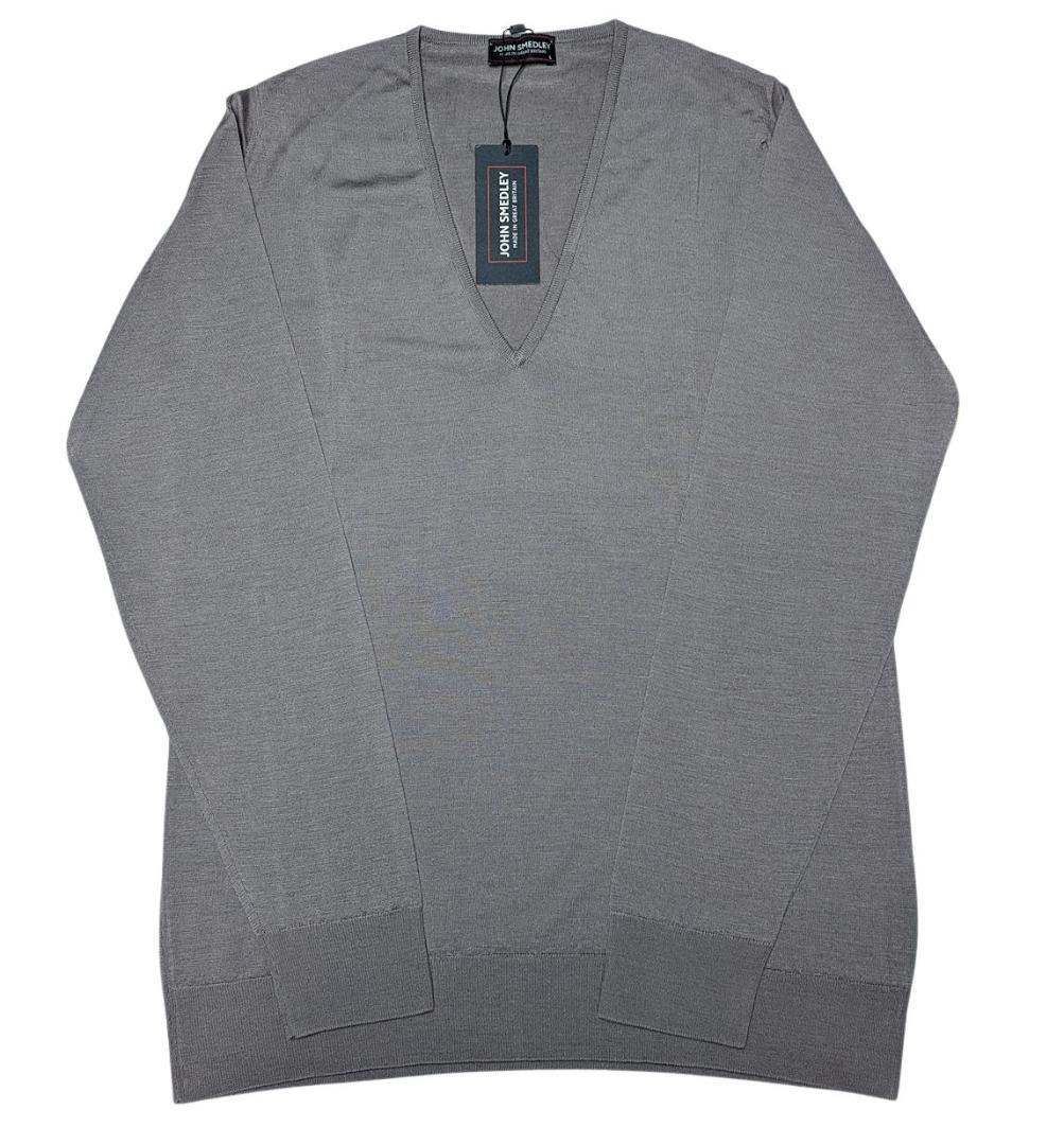 John Smedley Vネックニット L ジョンスメドレー（JOHN SMEDLEY