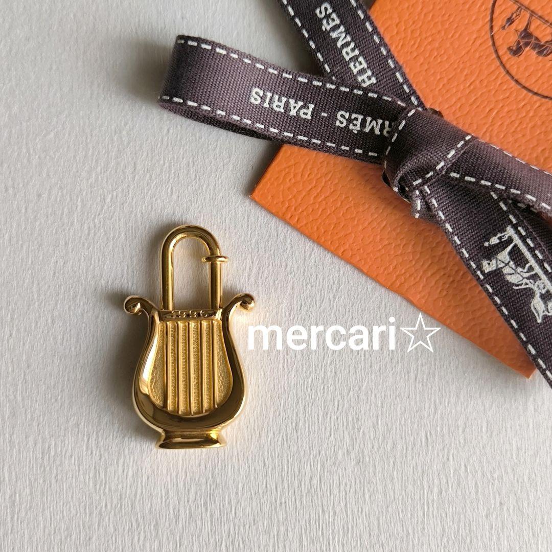 未使用 HERMES カデナ 1996年 竪琴◇ハープ チャーム