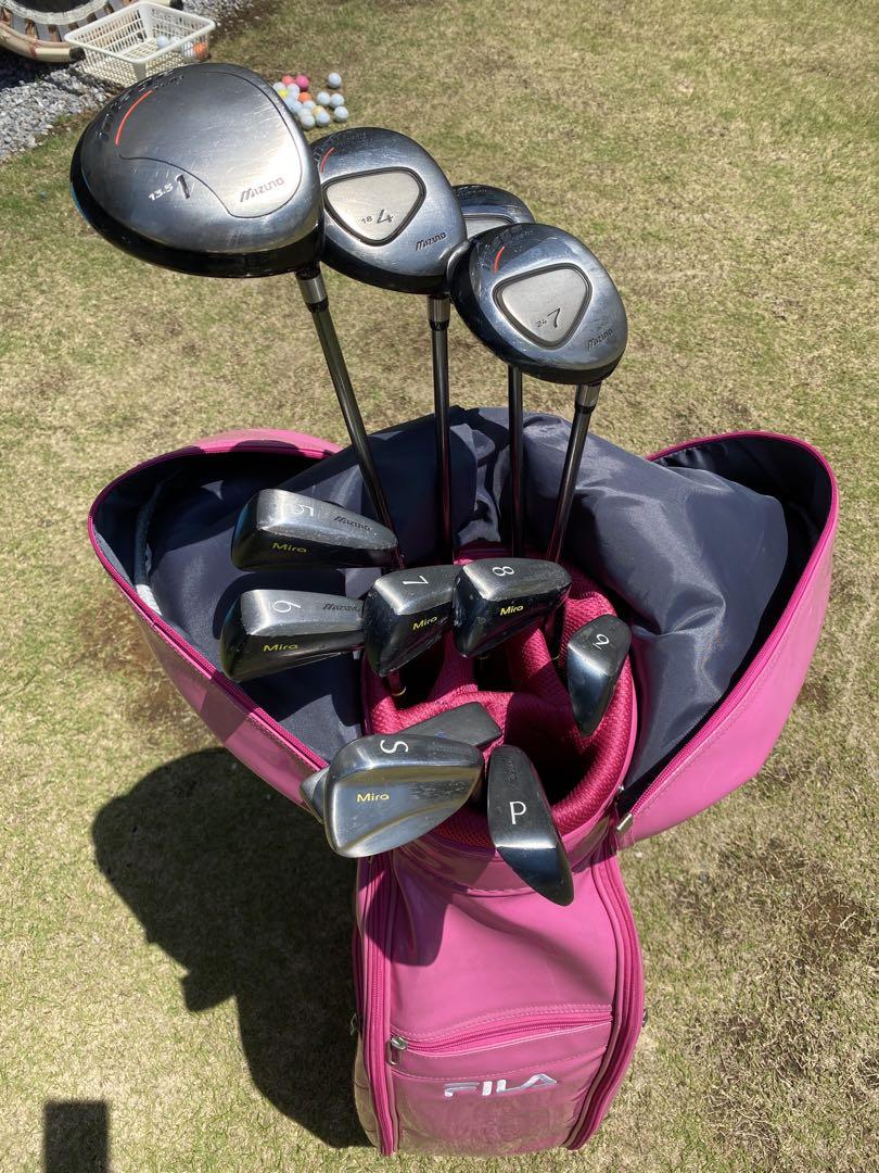 MIZUNOレディース用ゴルフクラブ セット☆初心者 FILAキャディ