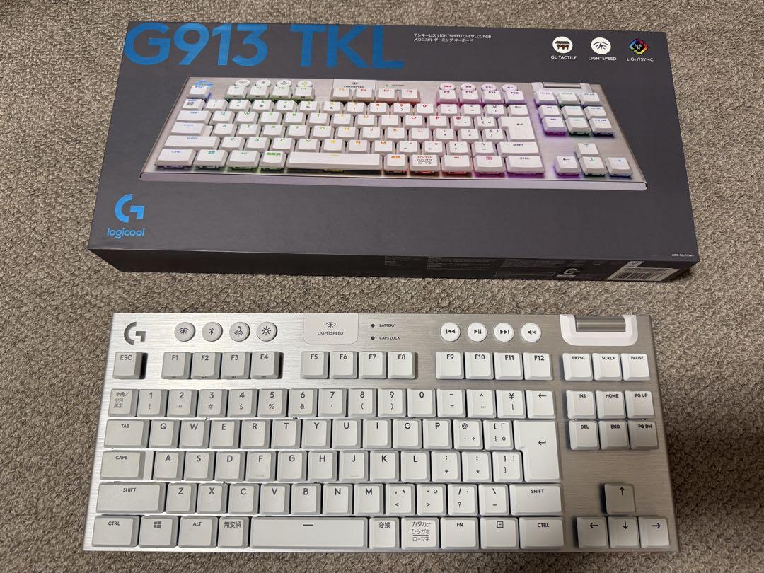 Logicool G913 TKL ホワイト 日本語配列（Logicool ロジクール