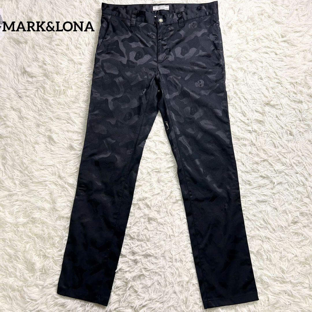 希少 サンプル品 MARK&LONA スカル刺繍 豹柄　カーゴパンツ M ゴルフ 希少 サンプル品 MARK&LONA スカル刺繍 豹柄 カーゴパンツ M ゴルフ