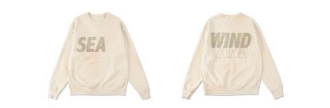 WIND AND SEA DAMAGE CREW NECK スウェット L 生成 WIND AND SEA DAMAGED CREW NECK L スウェット（WIND AND SEA