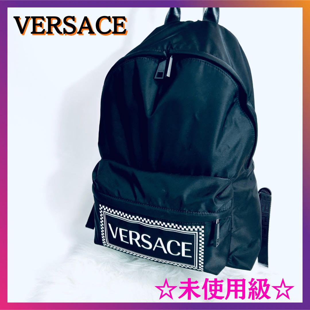☆未使用級☆ VERSACE ナイロン バックパック ブラック ☆未使用級☆ VERSACE ナイロン バックパック ブラック（楽天