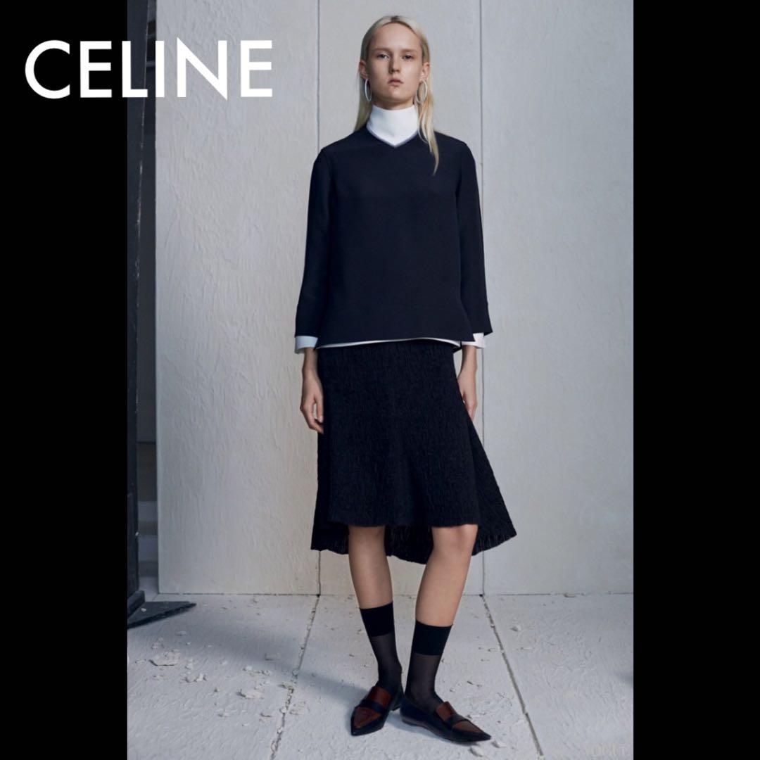 セリーヌ CELINE チェーンプリントシルクブラウス 2C008067I マルチカラー シルク ブラウス レディース 中古 セリーヌ CELINE チェーンプリントシルクブラウス 2C008067I