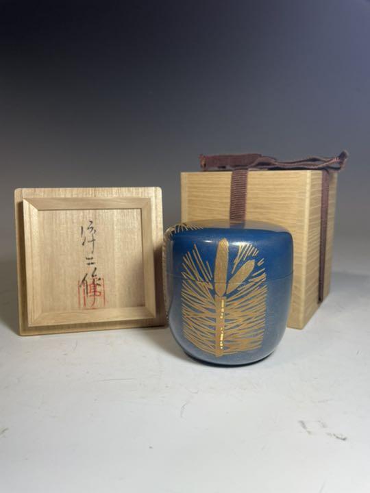 茶道具　松雲造　登亀蒔絵　中棗　極め箱　M　R6556 川端近左 松喰鶴蒔絵 大棗 | 茶道具 小西康のぶろぐ