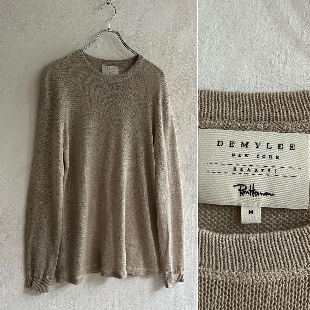 DEMYLEE for Ron Herman Linen Knit ベージュ DEMYLEE for Ron Herman Men Linen Knit Series 3.4(Sat) New