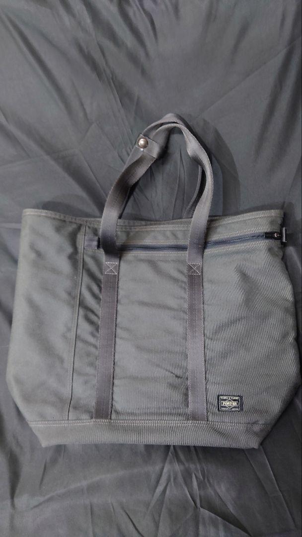 値下げ済 PORTER ポーター テンション トートバッグ ダークグレー 値下げ済 PORTER ポーター テンション トートバッグ