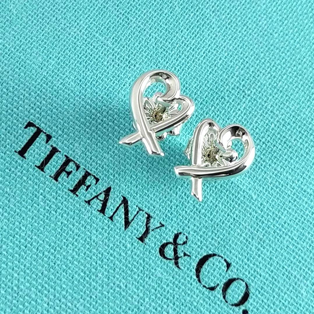 ☆SALE☆【TIFFANY&Co.】ラビングハート スモール ピアス 2147