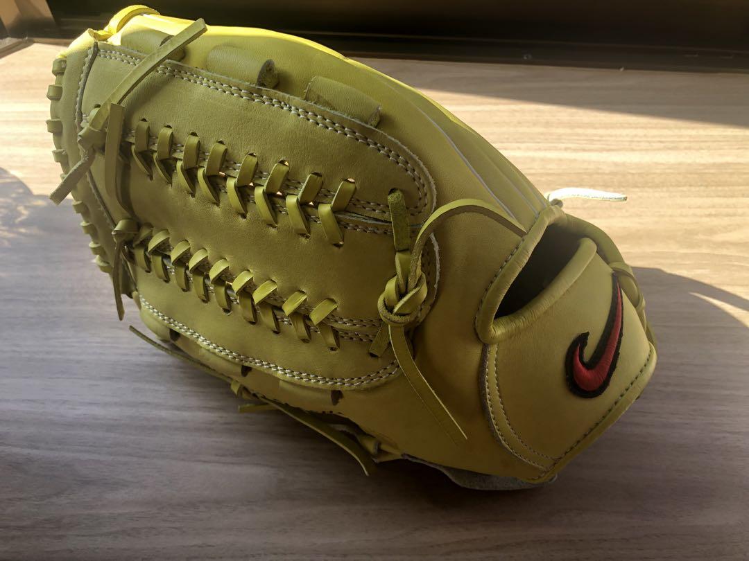 Nike Diamond slasher J 軟式野球グローブ イエロー（高質 良品