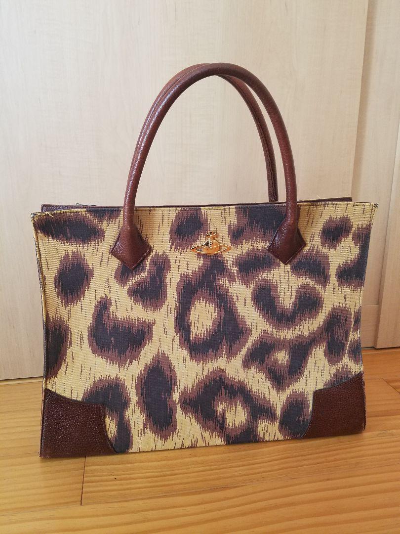 希少✨ ヴィヴィアンウエストウッド ハンドバッグ レオパード ハラコ オーブ レオパード（ヒョウ柄） Vivienne Westwood(ヴィヴィアン