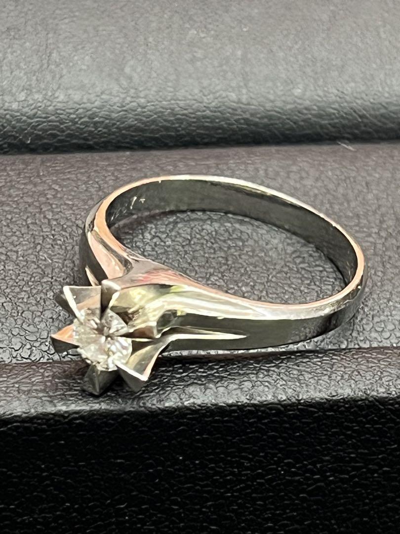 【ダイヤ0.25ct】縦爪 ダイヤモンド プラチナ リング　pt900 PT900 ダイヤモンド リング D 0 25ct 3 9g 指輪 立爪ダイヤ 一粒