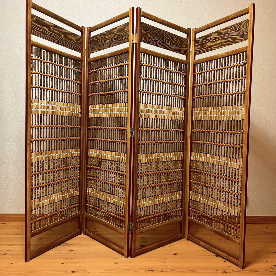 昭和レトロ 工芸品 屏風 衝立 パーテーション 年代物 昭和レトロ 工芸品 屏風 衝立 パーテーション 年代物（衝立