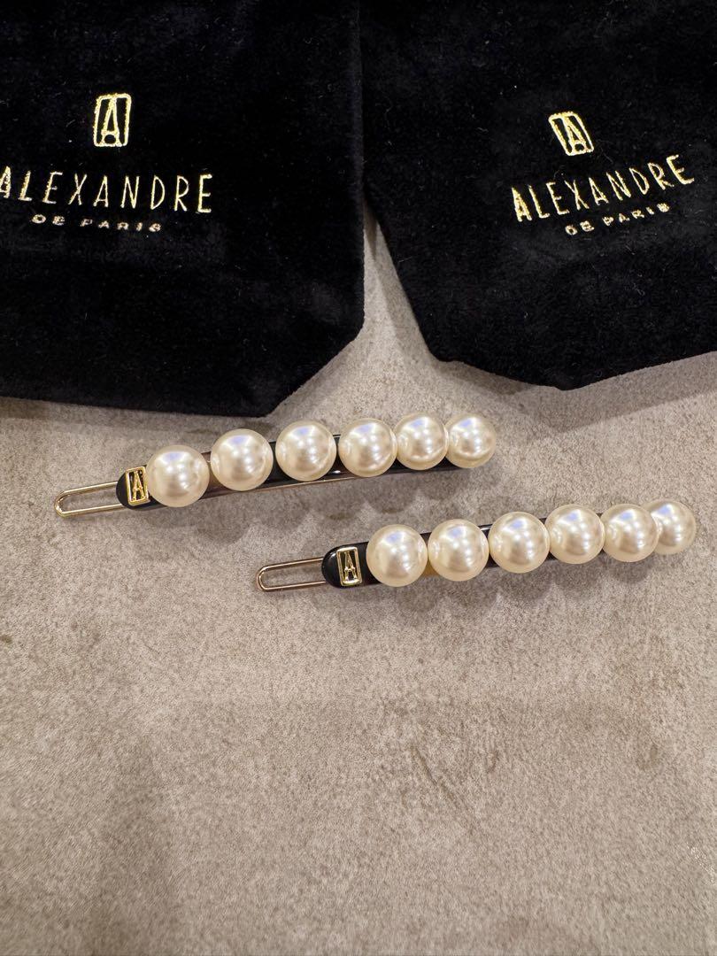 ALEXANDRE パール付きヘアピン 1本 ALEXANDRE DE PARIS ヘアピン BALL PIN アレクサンドル ドゥ