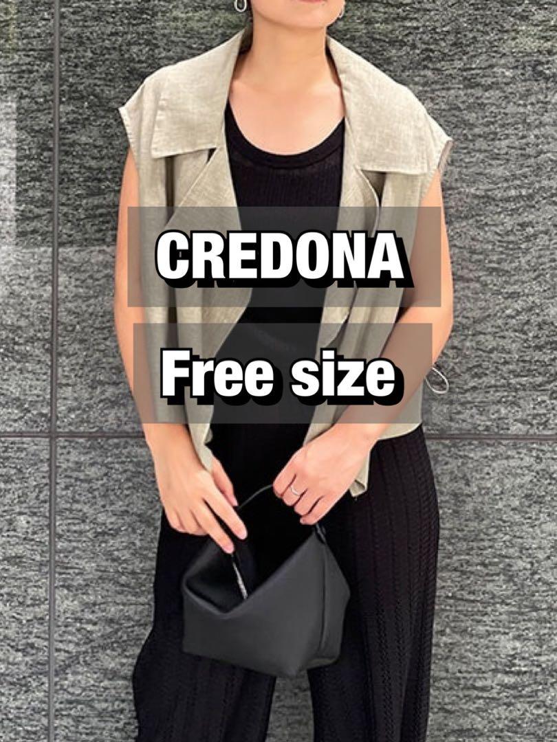 Free size/CREDONAクレドナ /リネンベスト /リネン100% CREDONAクレドナ /リネンベスト /フリーサイズ/リネン100%（麻