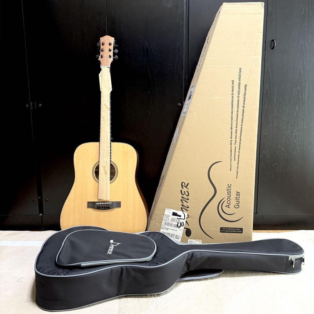 【新品】Donner DAG-1 アコースティックギター 初心者フルセット Amazon | Donner アコースティックギター 初心者セット