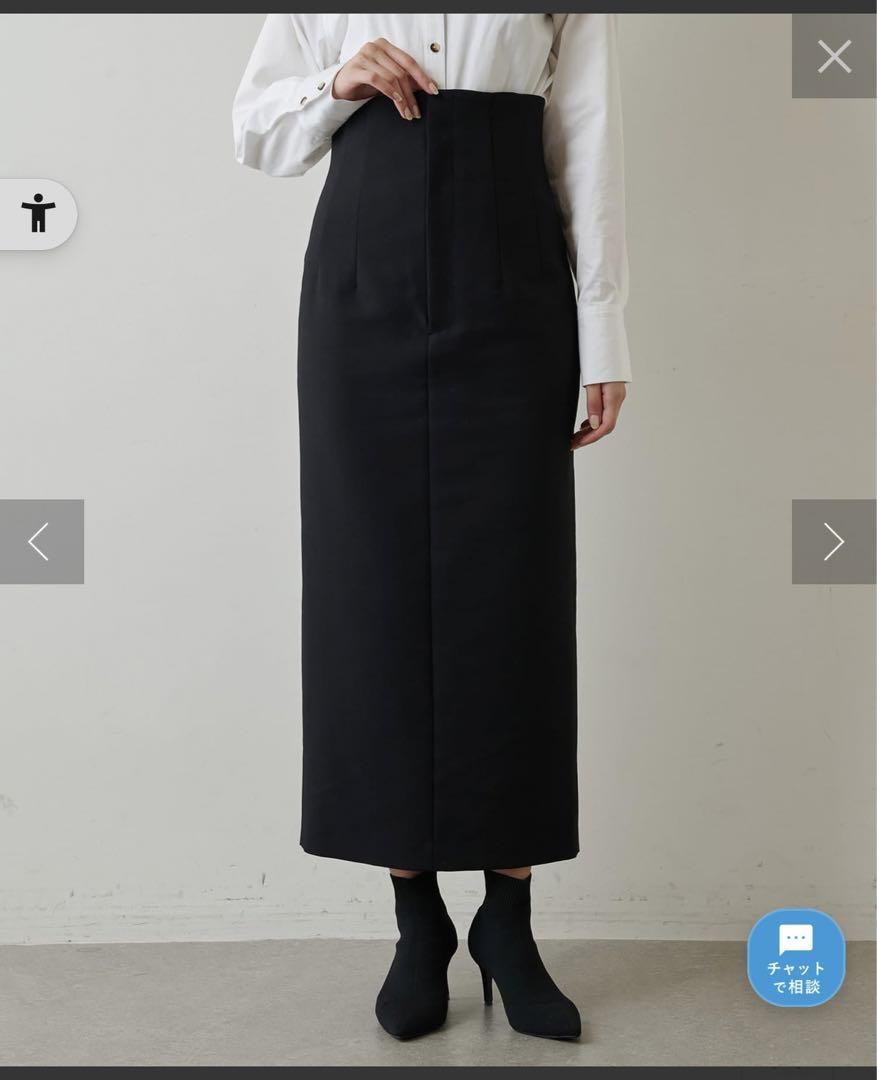 Whim Gazette(ウィム ガゼット)ダブルクロススカート　38サイズ美品 Whim Gazette(ウィム ガゼット)ダブルクロススカート 38サイズ美