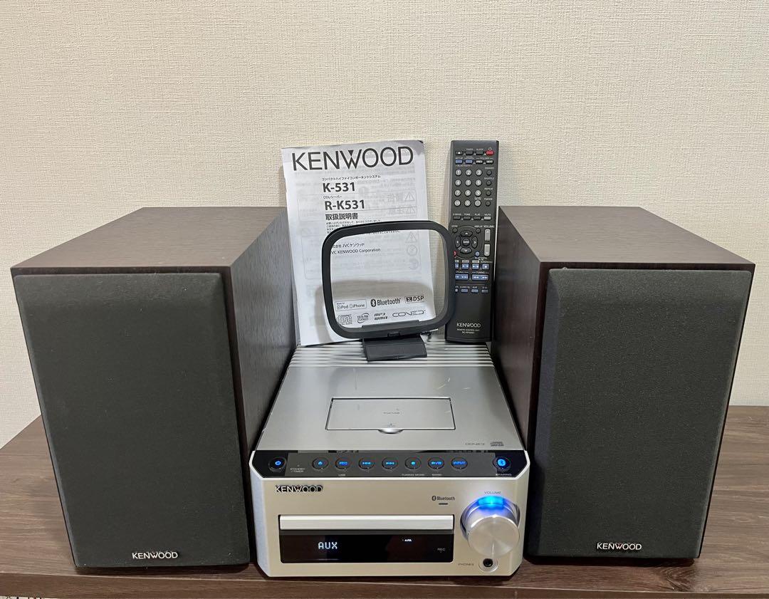 ケンウッド コンポ K-531-S シルバー　美品 美品】KENWOOD K-531 シルバー - メルカリ