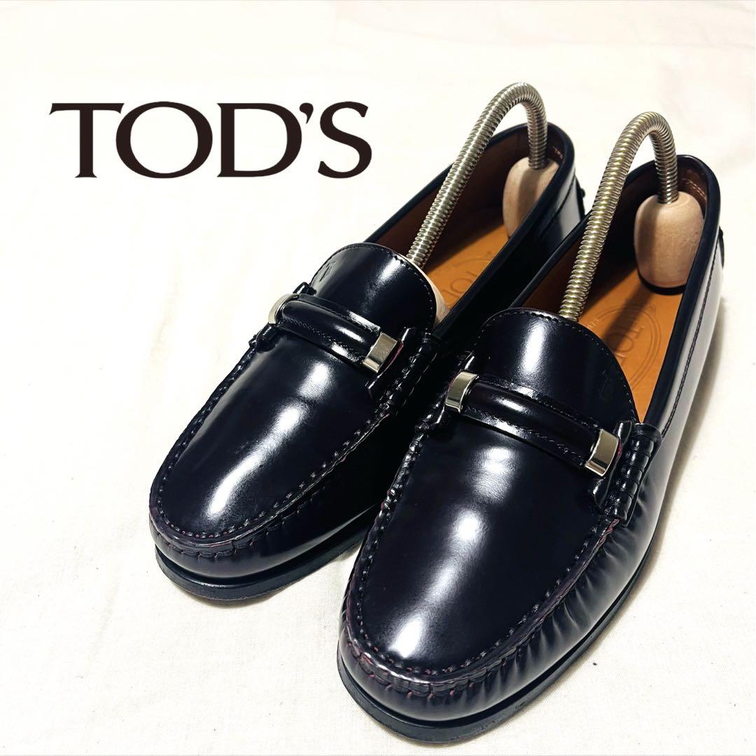 美品】トッズ J.P. TOD'S レザーローファー スリッポン モカシン