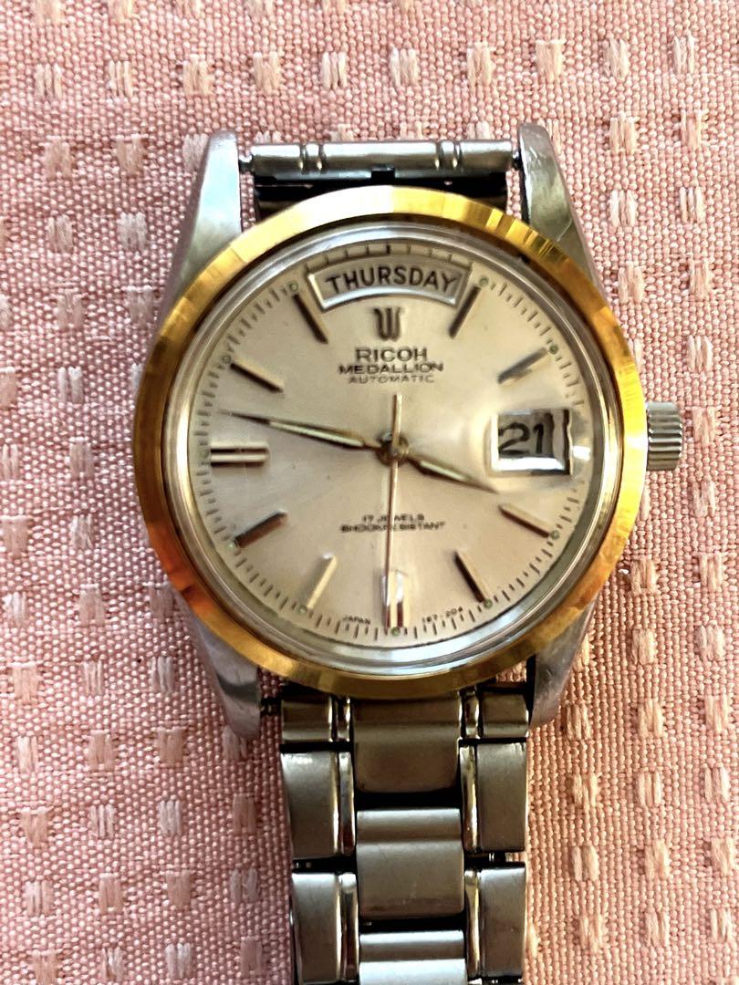 メンズ腕時計　アンティーク希少品　RICOH MEDALLION オートマチック Vintage Ricoh Men's Medallion Watch 075527572 - Analog