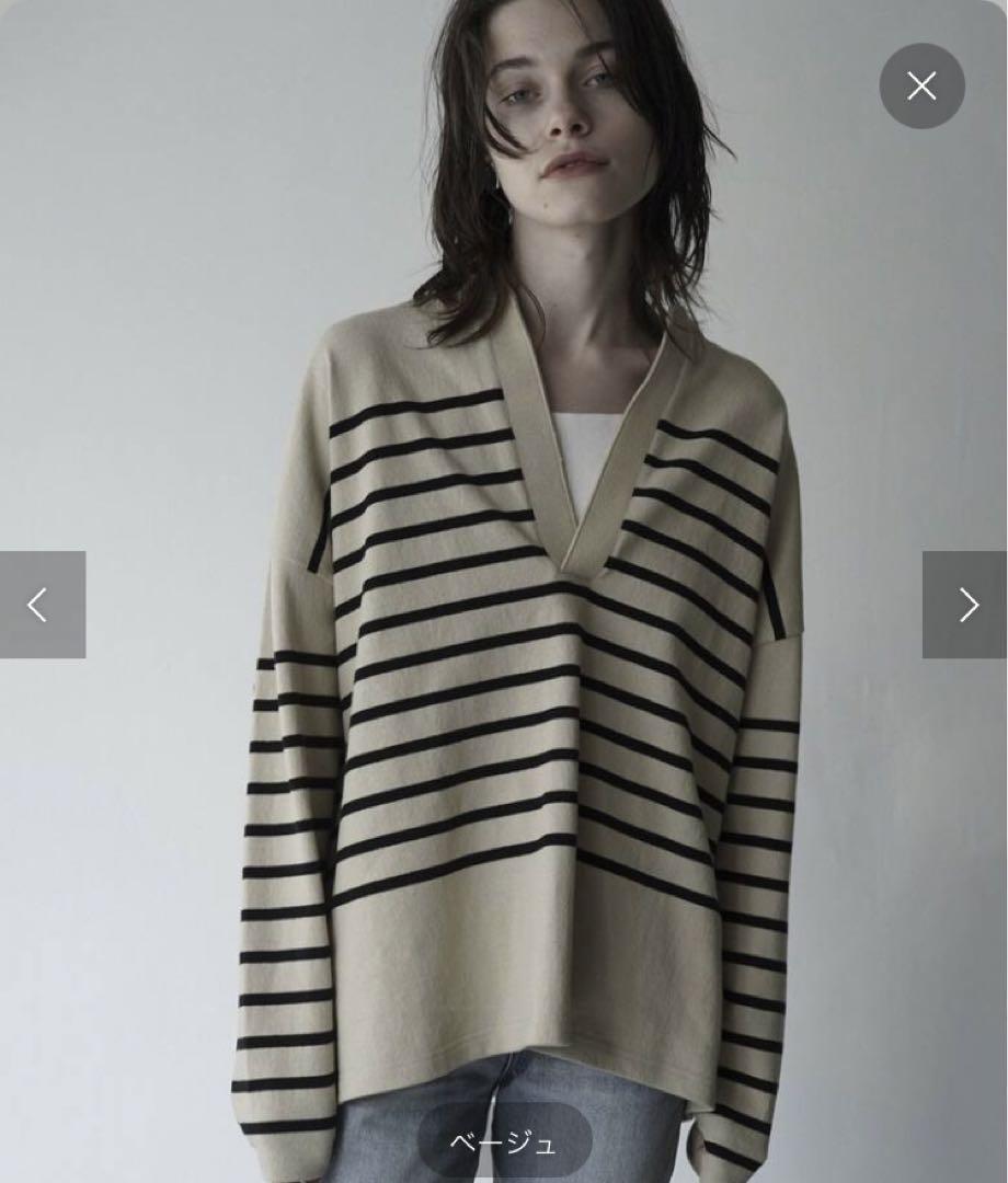 CLANE/クラネ】WIDE HENRY BORDER TOPS （クラネ CLANE WIDE