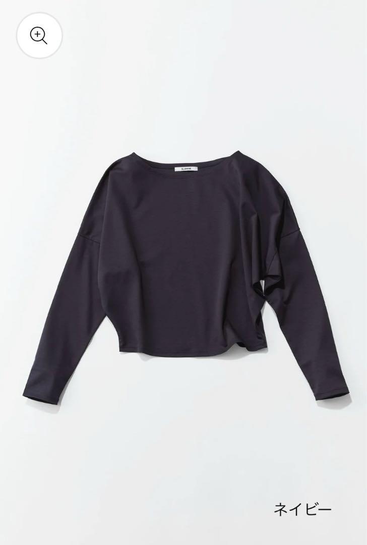 佐藤佳菜子 SLOANE 淑女のスウェット ネイビー BOUTIQUE310 SLOANE【NEW 淑女のロンT】ネイビー (SLOANE