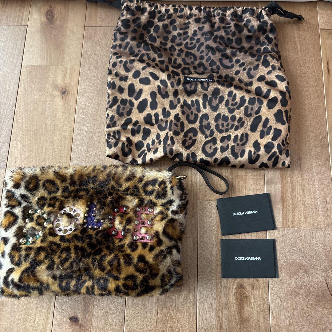 Dolce & Gabbana ヒョウ柄 クラッチバッグ（レオパード（ヒョウ
