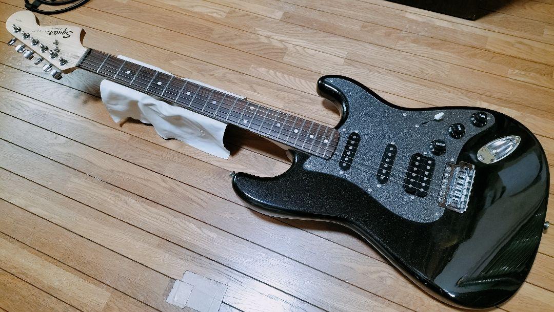 スクワイヤー ストラトキャスター アフィニティ 黒 （Squier