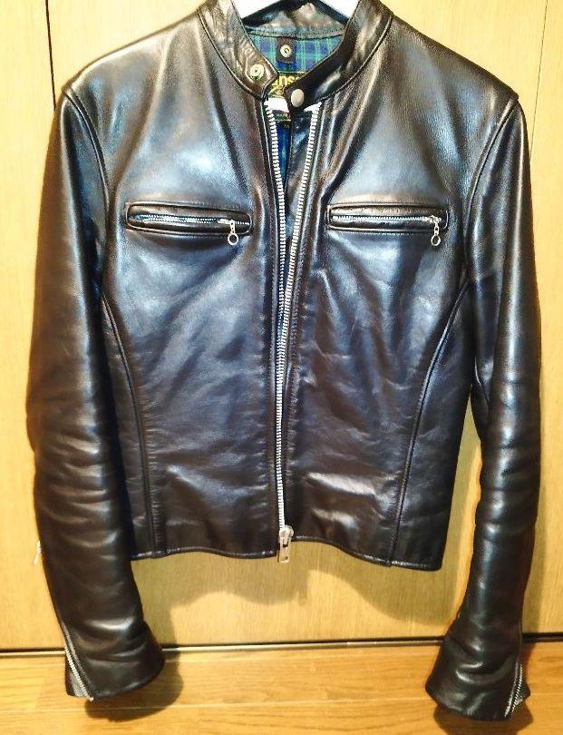VANSON コメットシングルライダースジャケットsize34 （☆渋い