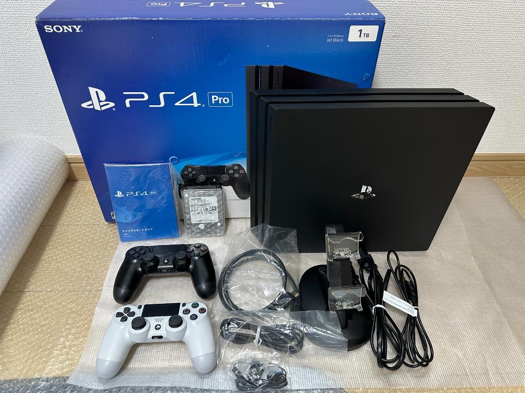 PS4 Pro ジェット・ブラック 1TB CUH-7000B SSD換装1TB（PS4 Pro